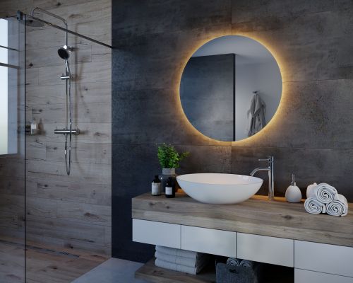 Chytré zrcadlo do koupelny s teplým nasvětlením C3