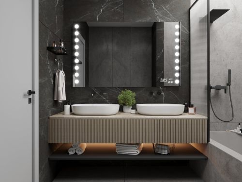 Podsvícené zrcadlo do koupelny M14 premium