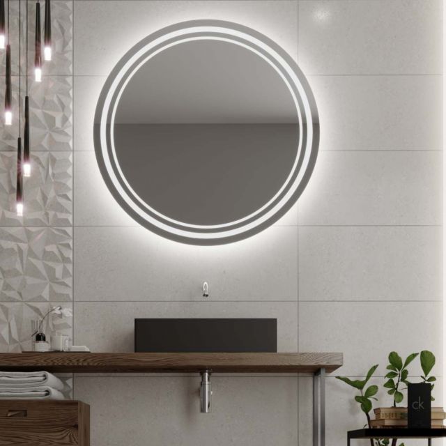 Kulaté zrcadlo s LED osvětlením C5