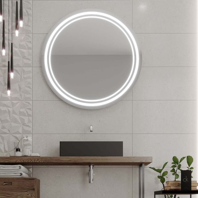 Kulaté zrcadlo s LED osvětlením C5 premium