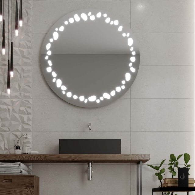 Kulaté zrcadlo s LED osvětlením C7 premium